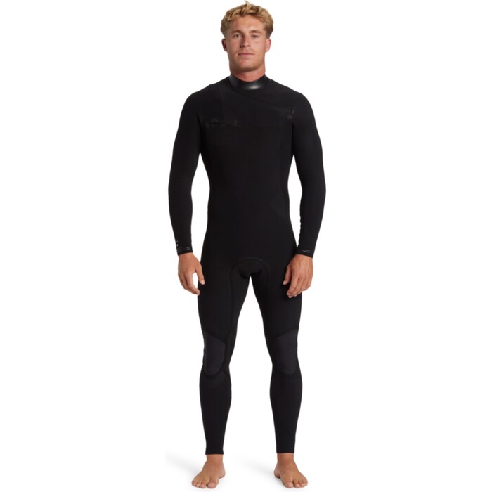 2024 Billabong Mens Revolution Natural 4/3mm Chest Zip Wetsuit ABYW100267 - Black